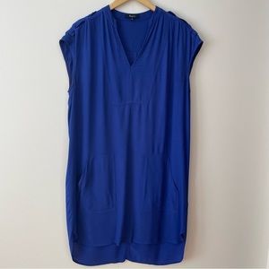 Madewell indigo blue shift dress